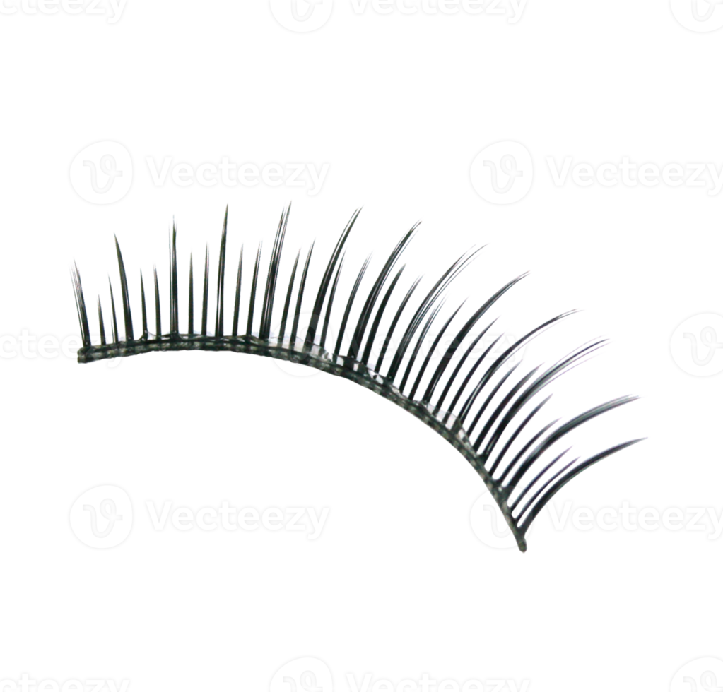 ciglia finte su file png di sfondo trasparente