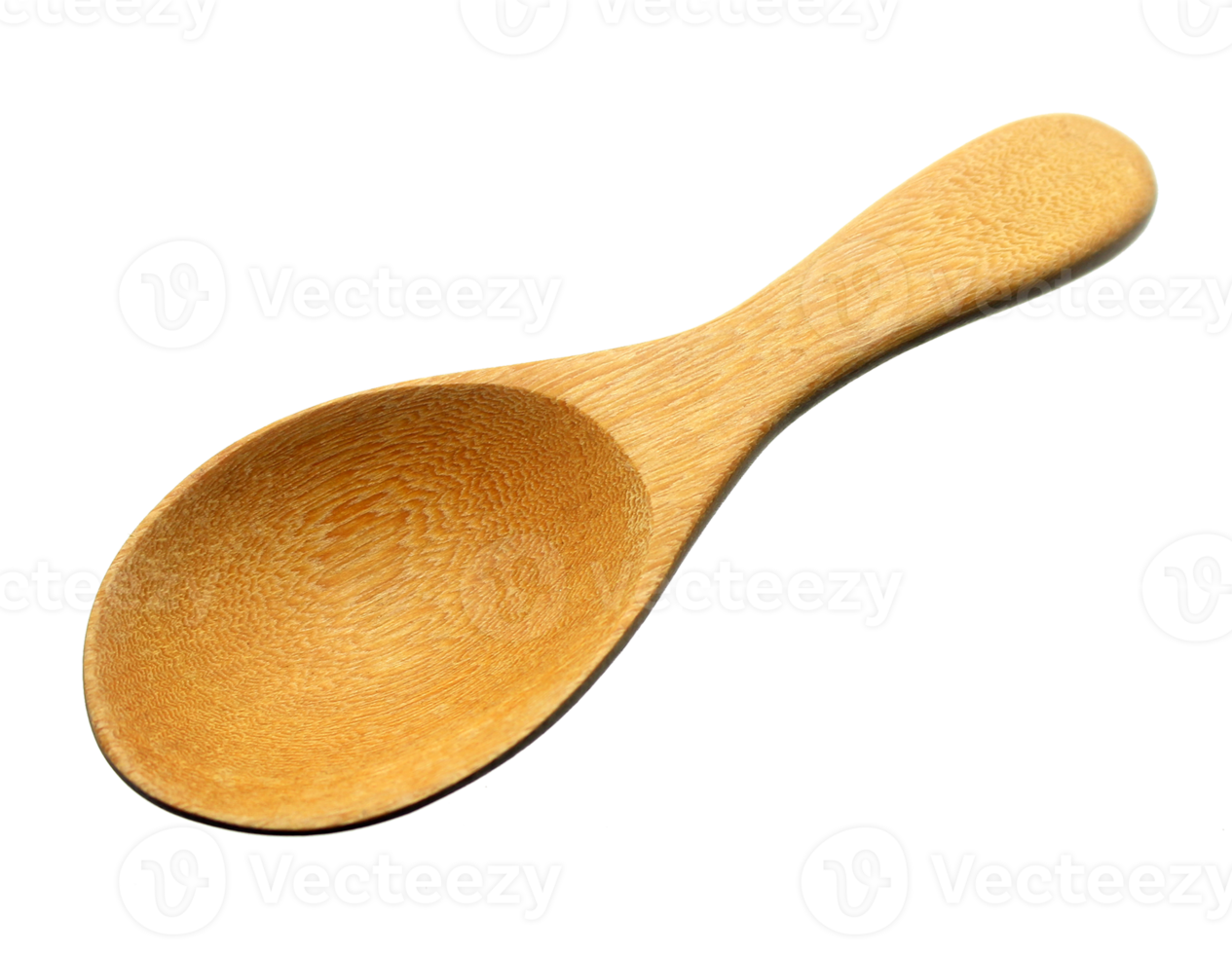 Wooden spoon on transparent background png file