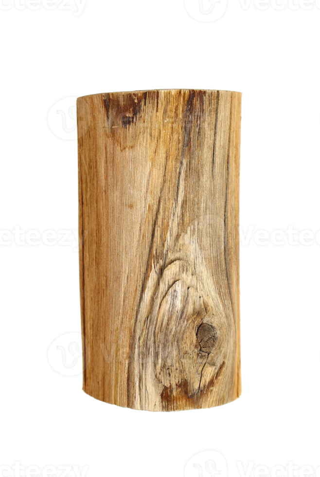 a piece of wood that has been cut dry on transparent background png file