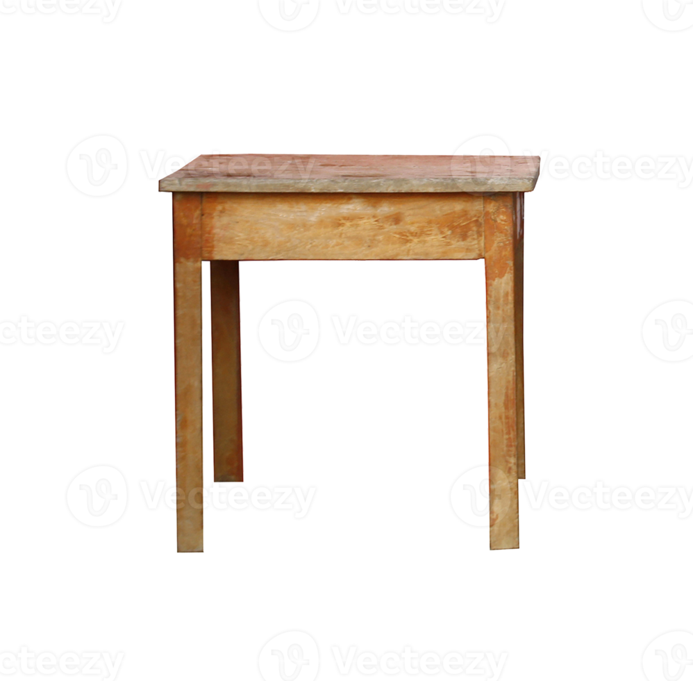 Holztisch isoliert auf transparentem Hintergrund Png-Datei png
