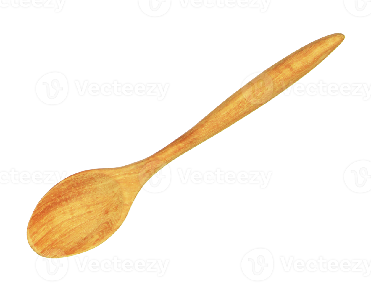 wooden spoon isolated on transparent background png file