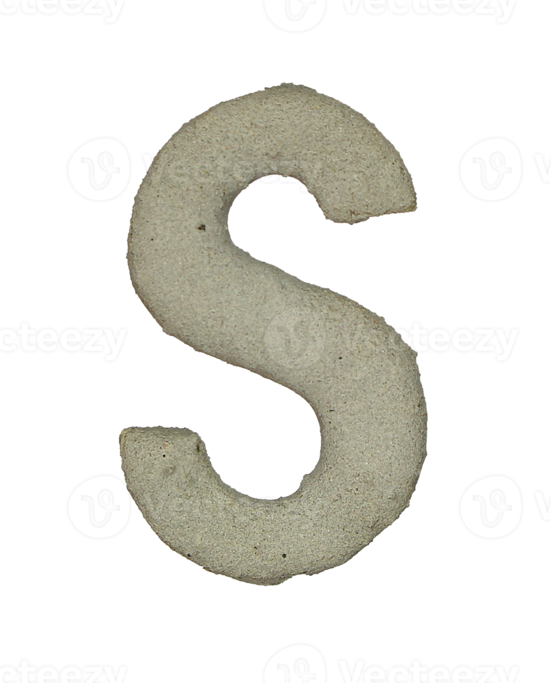 consonant letter s is used to make words on transparent background png file