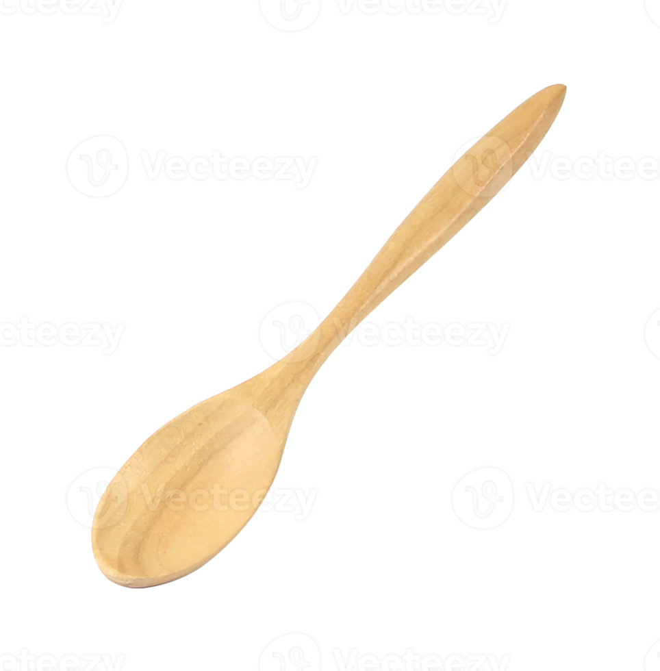 wooden spoon isolated on transparent background png file