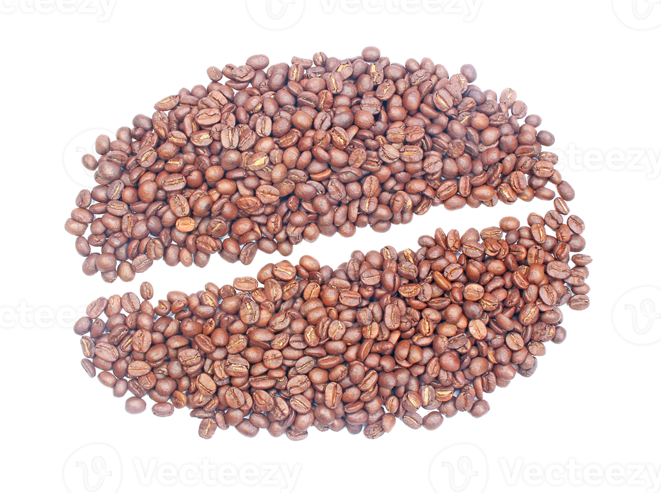 coffee beans isolated on transparent background png file