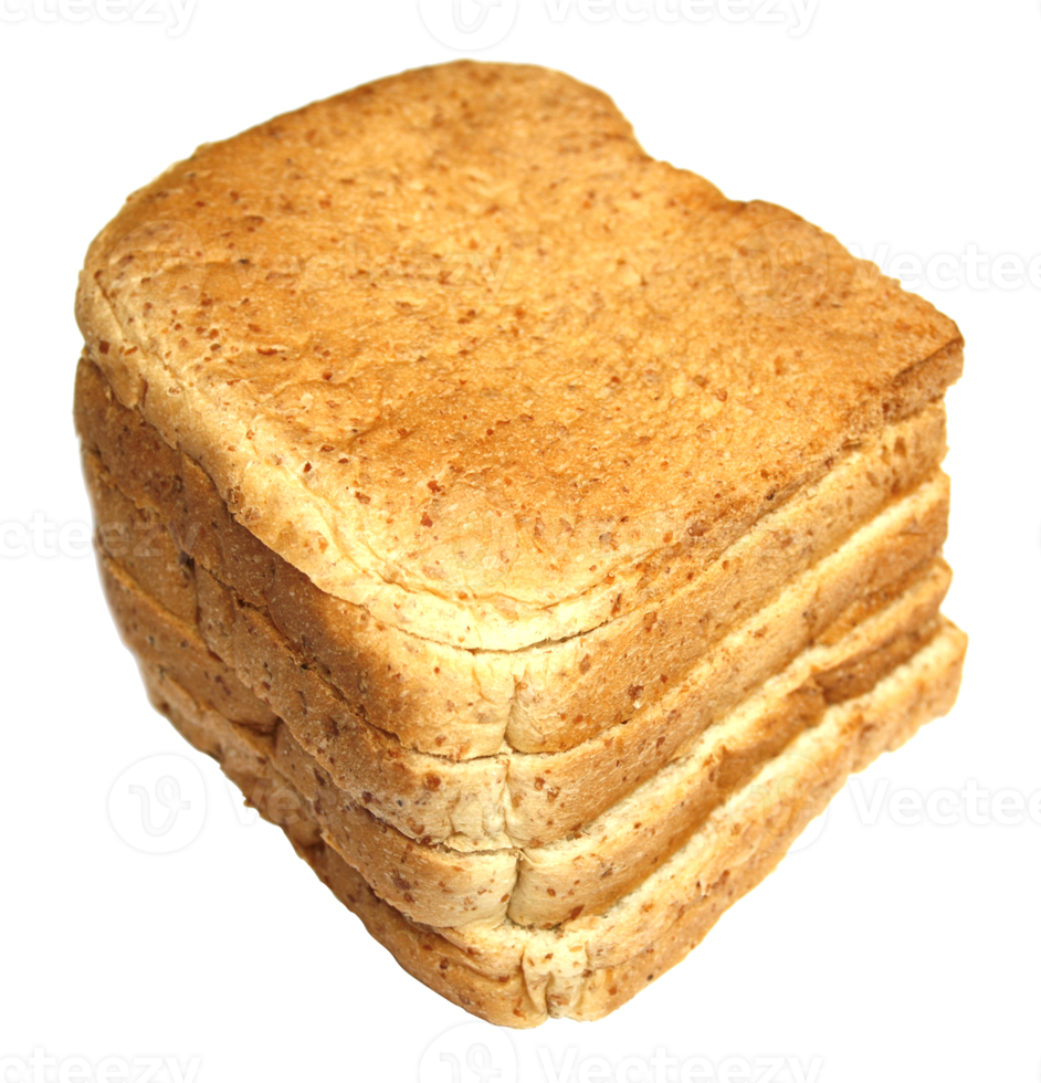 whole grain sliced bread on transparent png