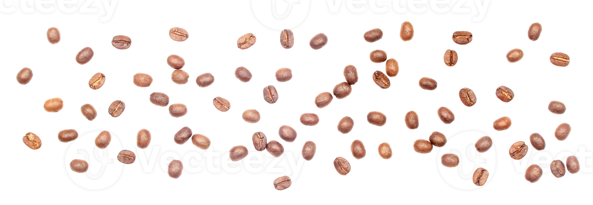 coffee beans isolated on transparent background png file