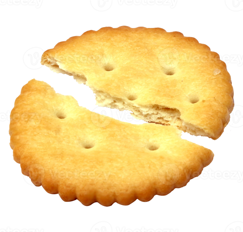 crispy cracker isolated on transparent background png file