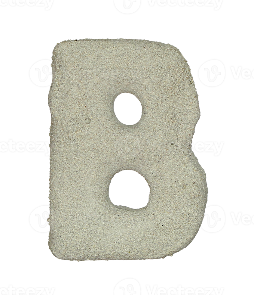 consonant letter b is used to make words on transparent background png file