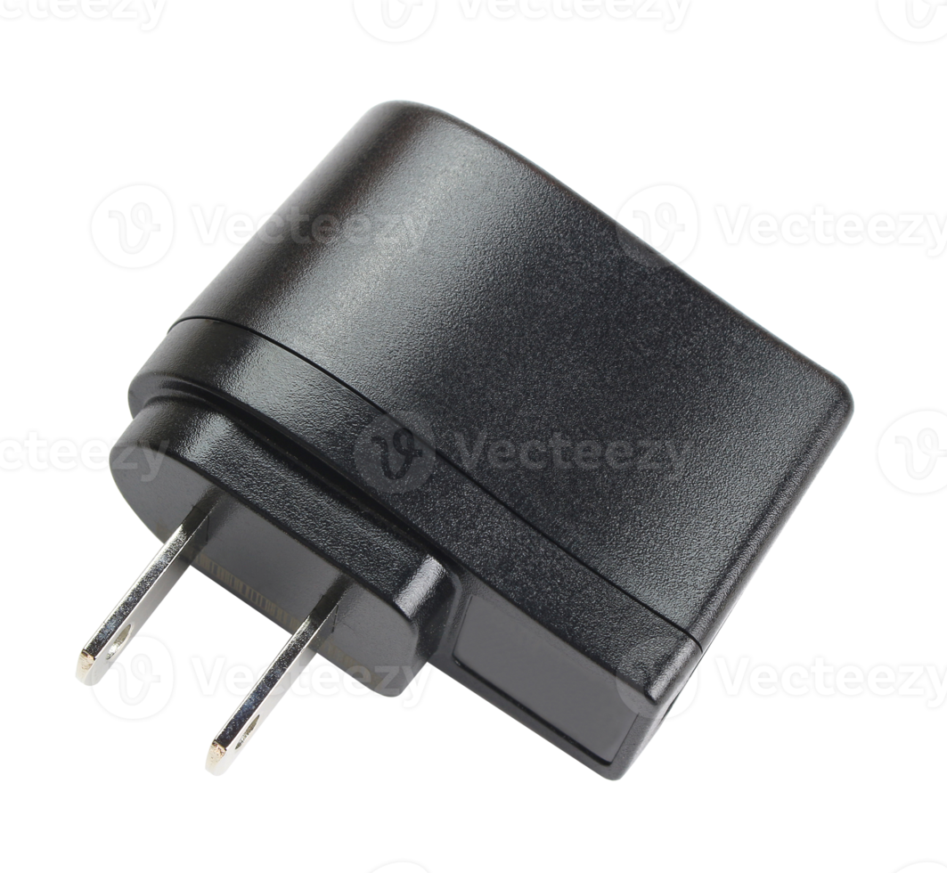 USB charger isolated on transparent background png file