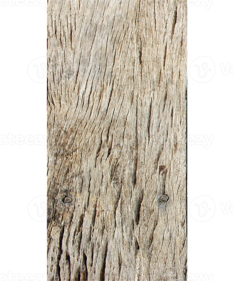 top view old wood plank texture on transparent background png file