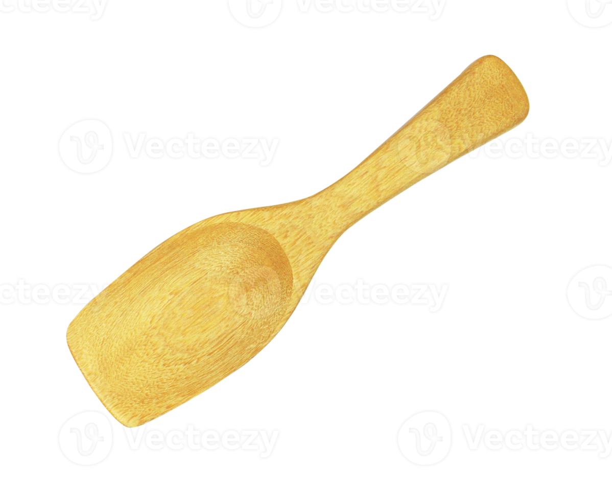 wooden spoon isolated on transparent background png file