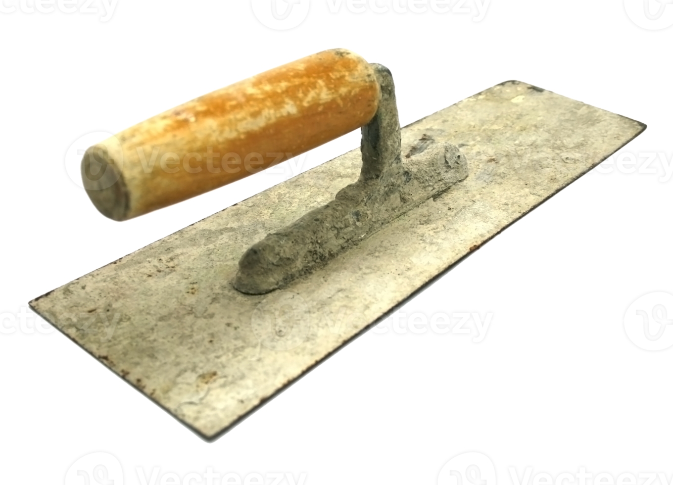 old trowel isolated on transparent background png file