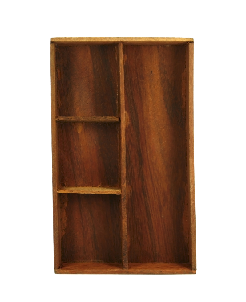 Empty wooden shelf cupboard cabinet png