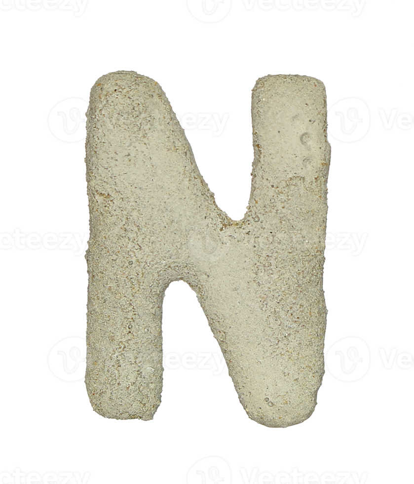 consonant letter n is used to make words on transparent background png file