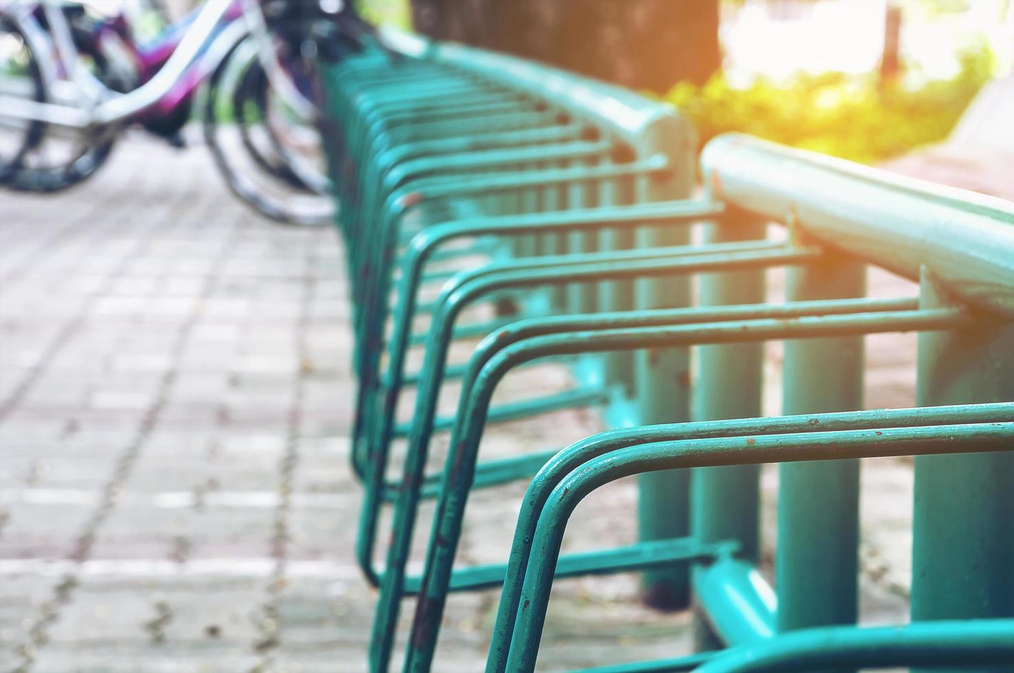 Bicycle parking lot photo