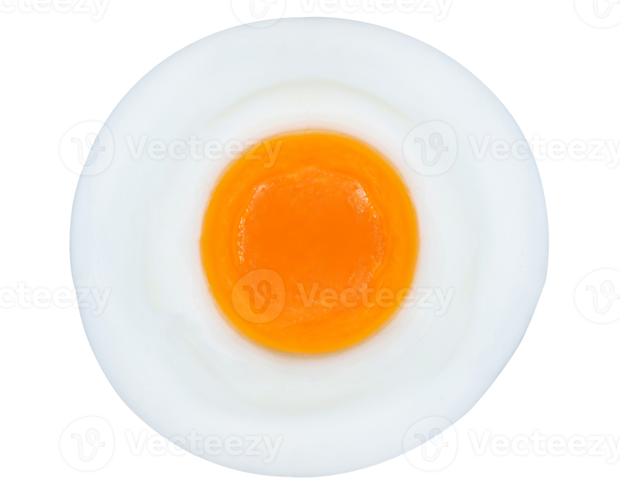 undercooked fried egg on transparent background png file