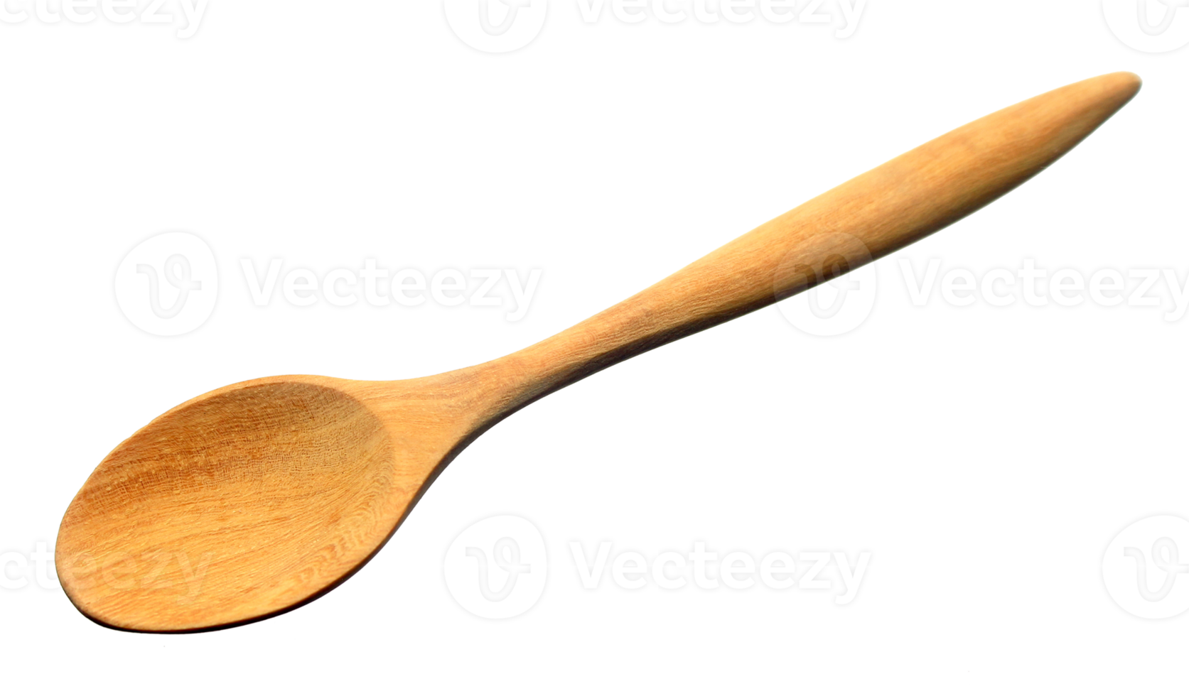 Wooden spoon on transparent background png file