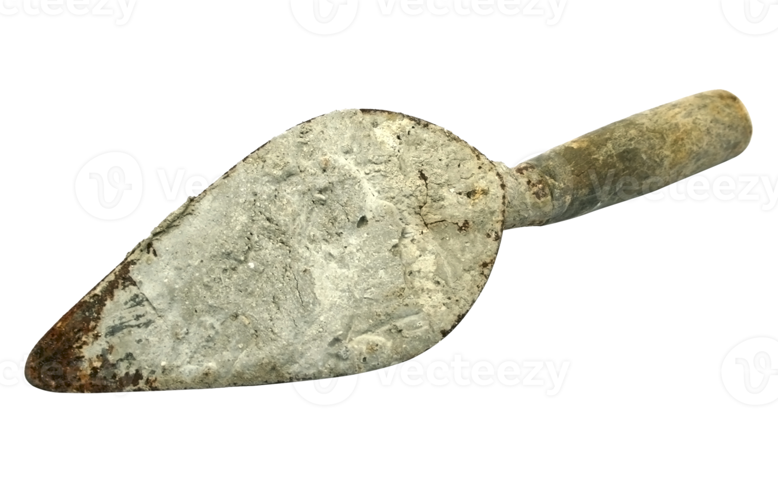 vecchia cazzuola isolata su file png di sfondo trasparente