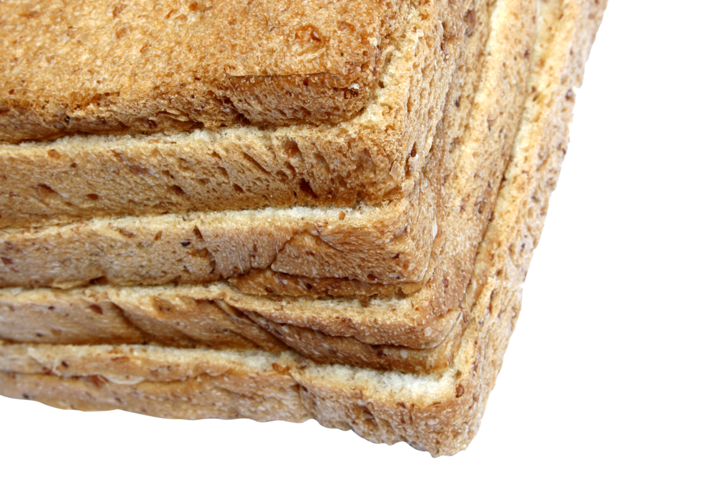 whole grain sliced bread on transparent png