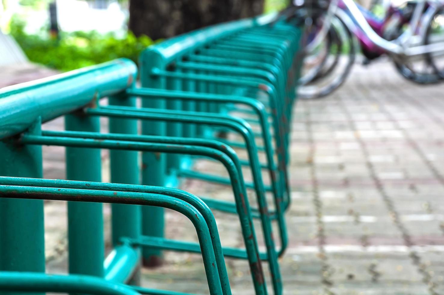 estacionamiento de bicicletas foto