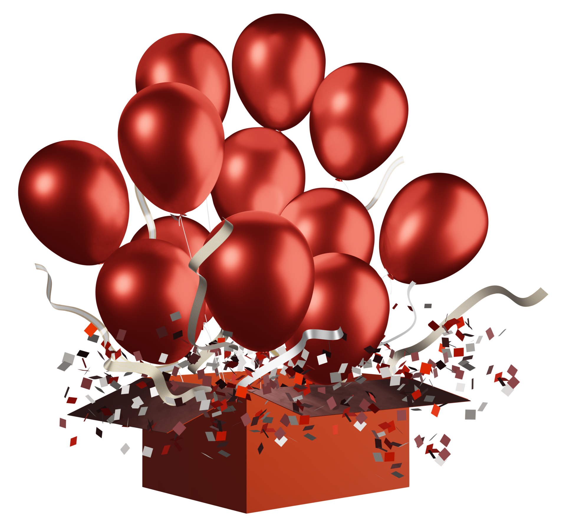 balloon with box open gift box helium balloons celebrate the big day