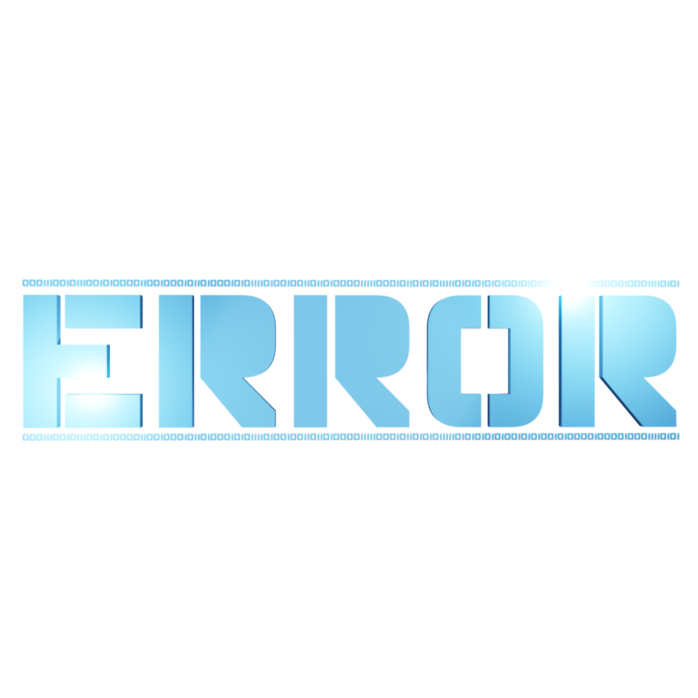 error message computer danger 3d illustration png