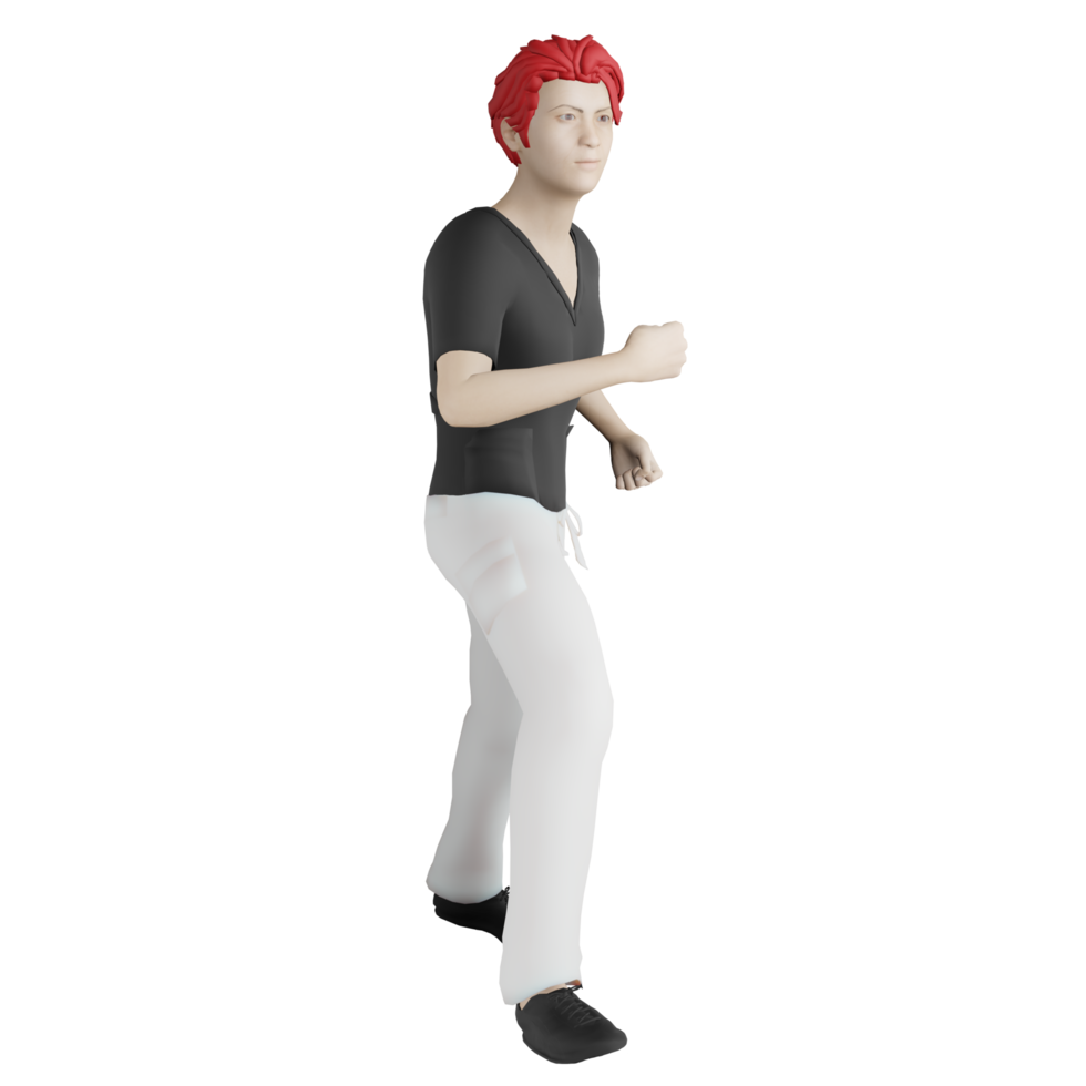 happy man model avatar man model human character 3d illustration png