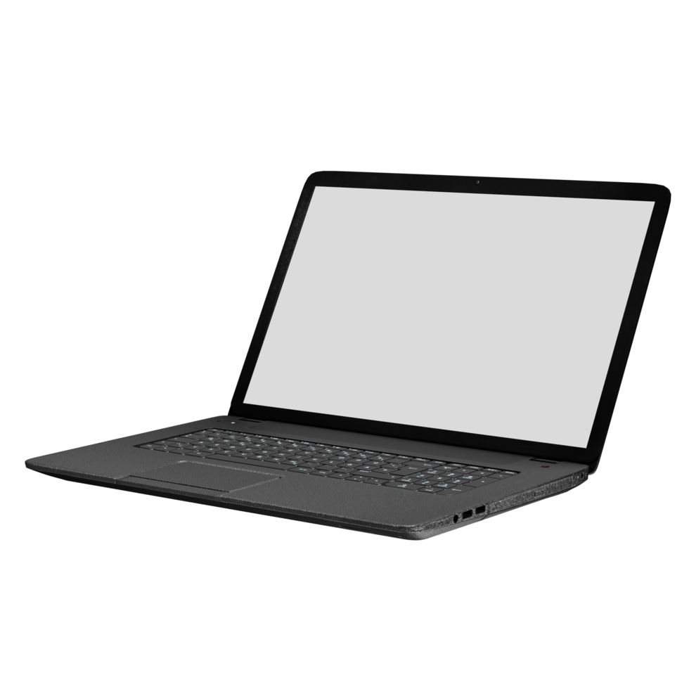 laptop computer leeg scherm toetsenbord 3d illustratie png