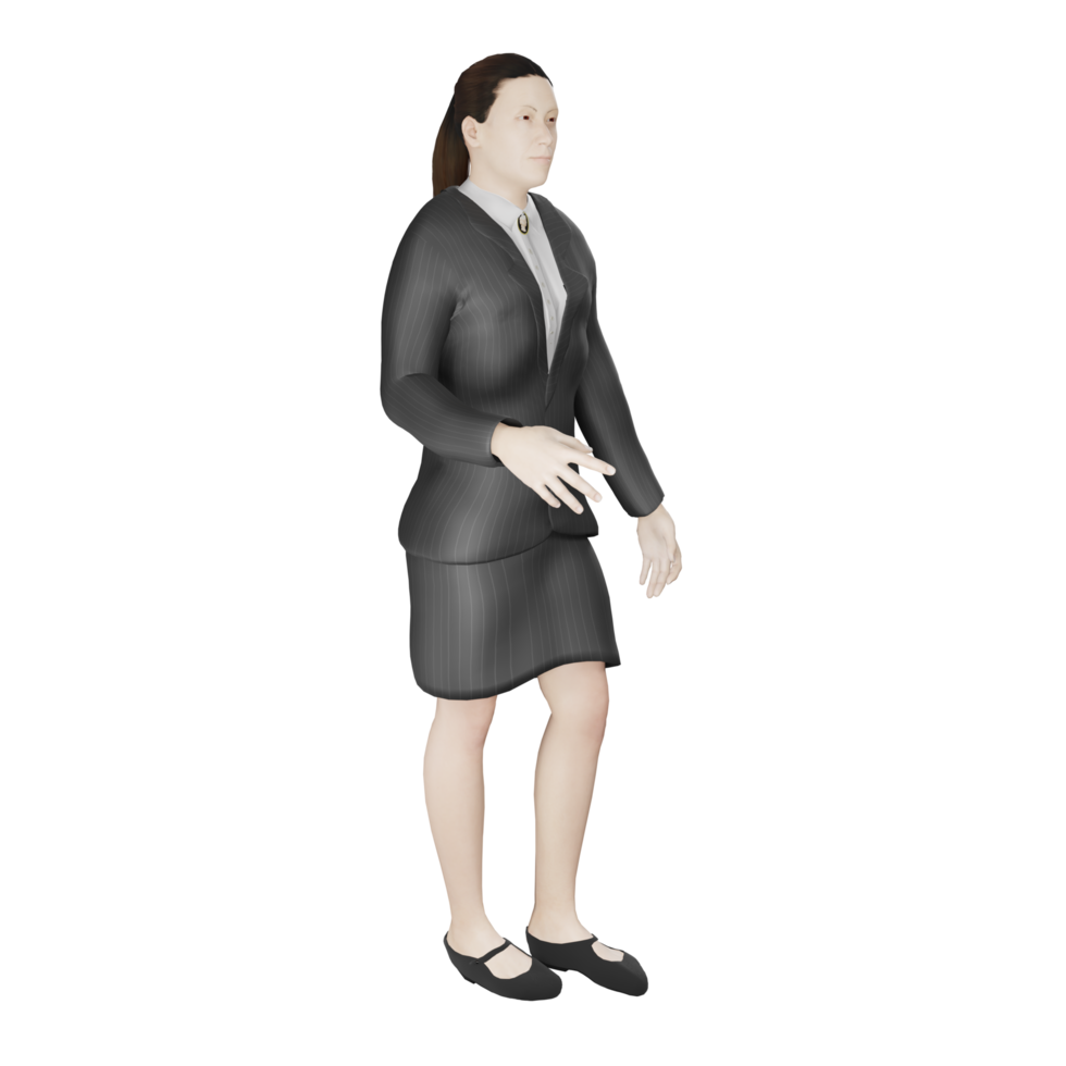 businessman in suit young people at work 3d illustration png