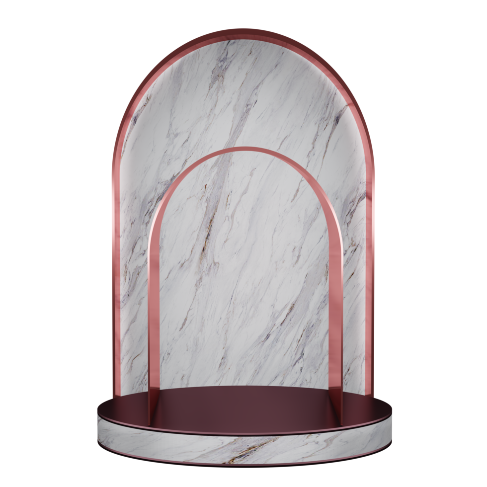 marble display stand Stage and studio set for displaying 3D illustrated products png