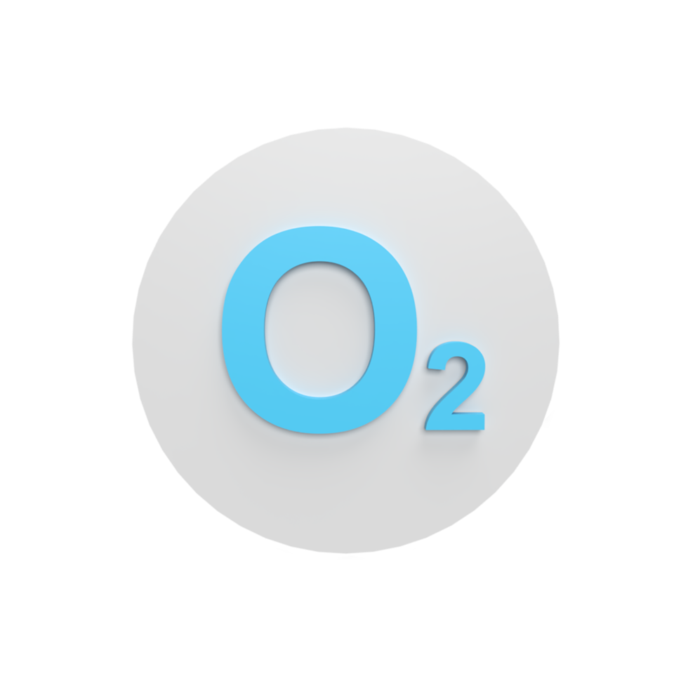 Free insignia de oxígeno modelo de icono 3d concepto de estilo de dibujos  animados. hacer ilustración 9311849 PNG with Transparent Background