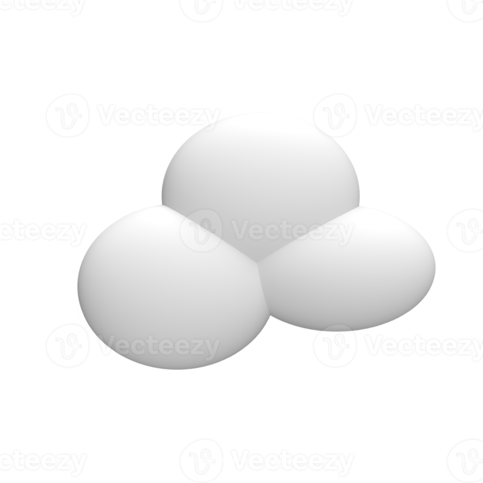 3D-Wolke. Objekt rendern png