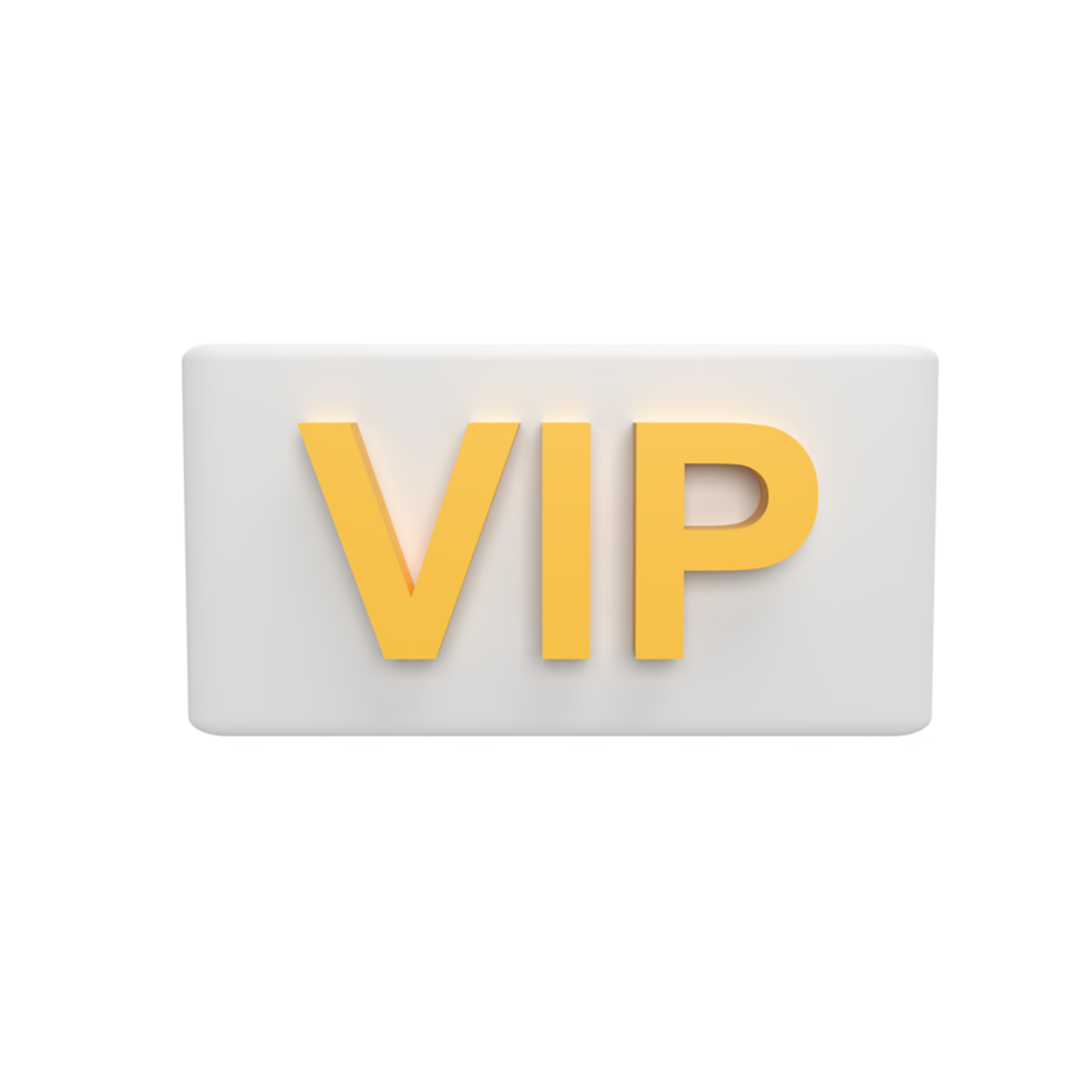 3d vip. rendera objekt png