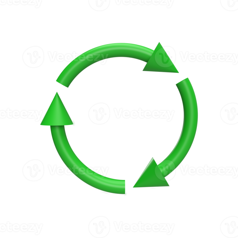 herhaal 3D-pictogram model cartoon stijl concept. render illustratie png