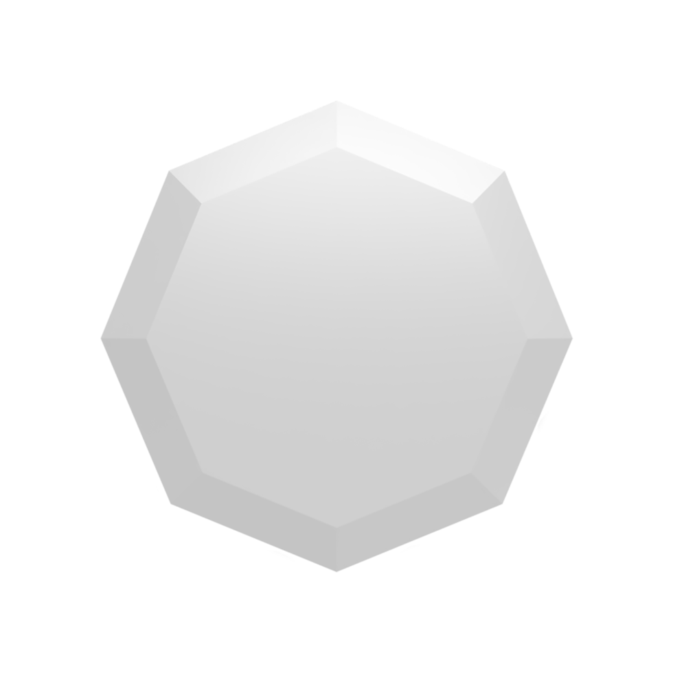 3D Geometric Shape. render illustration png