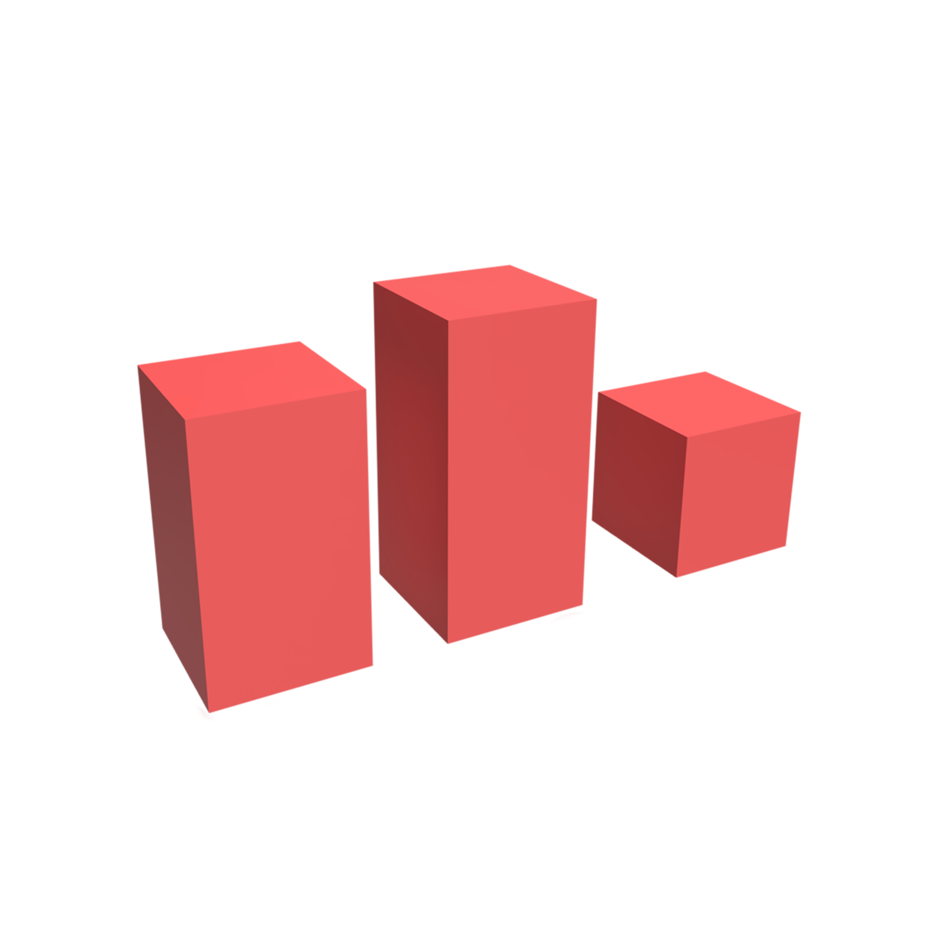 3D Decrease Graph concept. rendered illustration 9312419 PNG