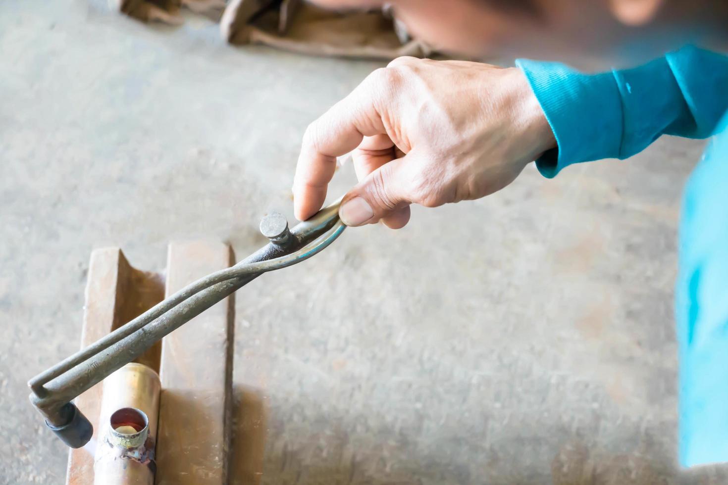 working mechanic hand photo