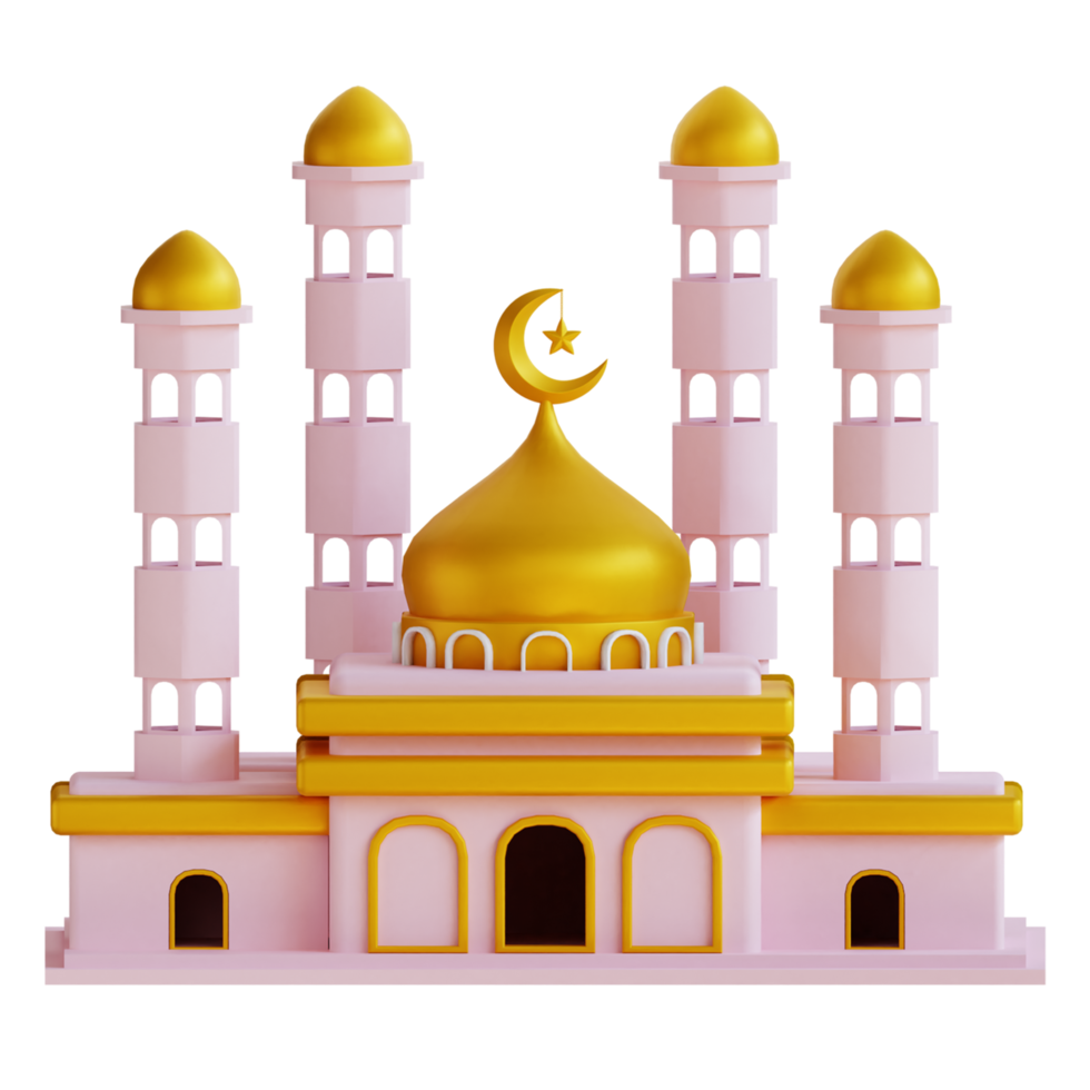 3d render mosque png