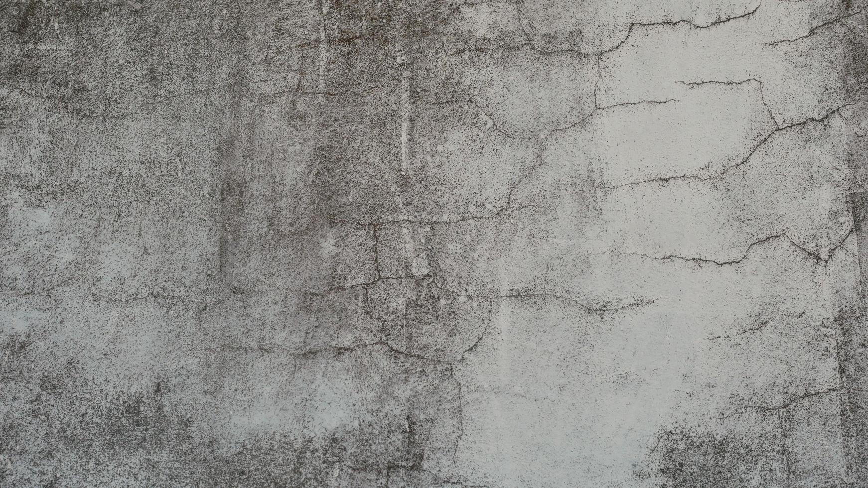 The old cement wall was weathered, the surface was scratched, the surface was scratched and damaged. For a mysterious retro-conservative background. photo