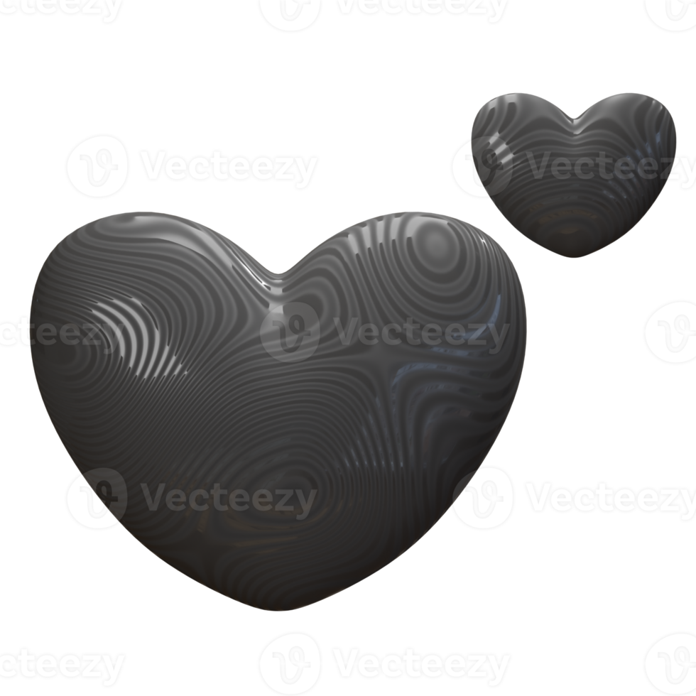 3d rendering love icon isolated png