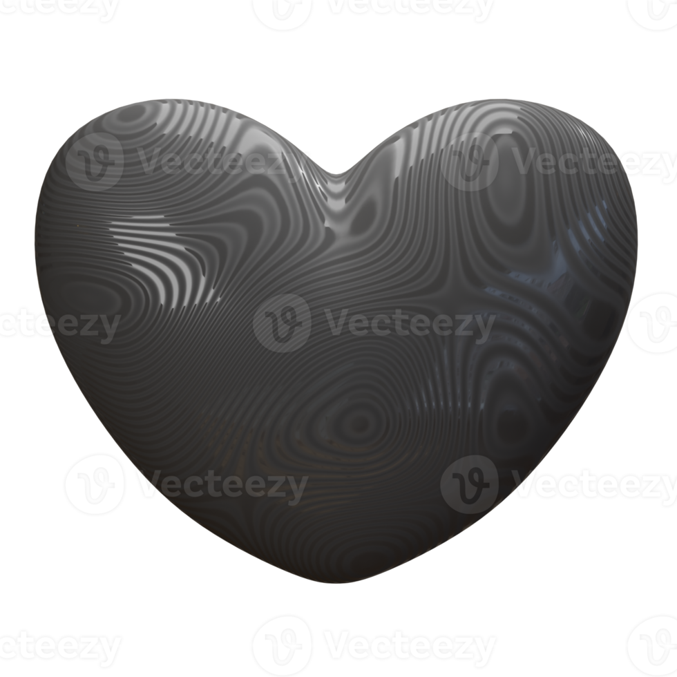 3d rendering love icon isolated png