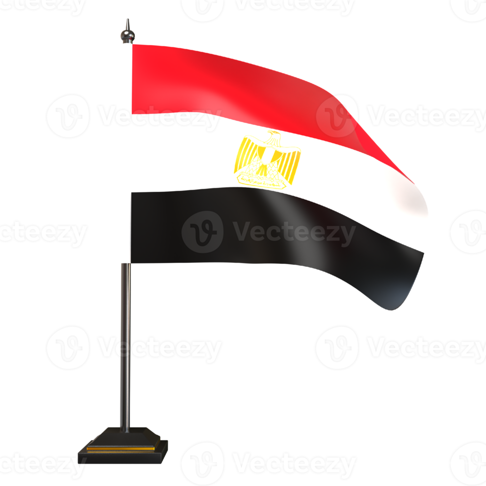 Egypten flagga 3d illustration png