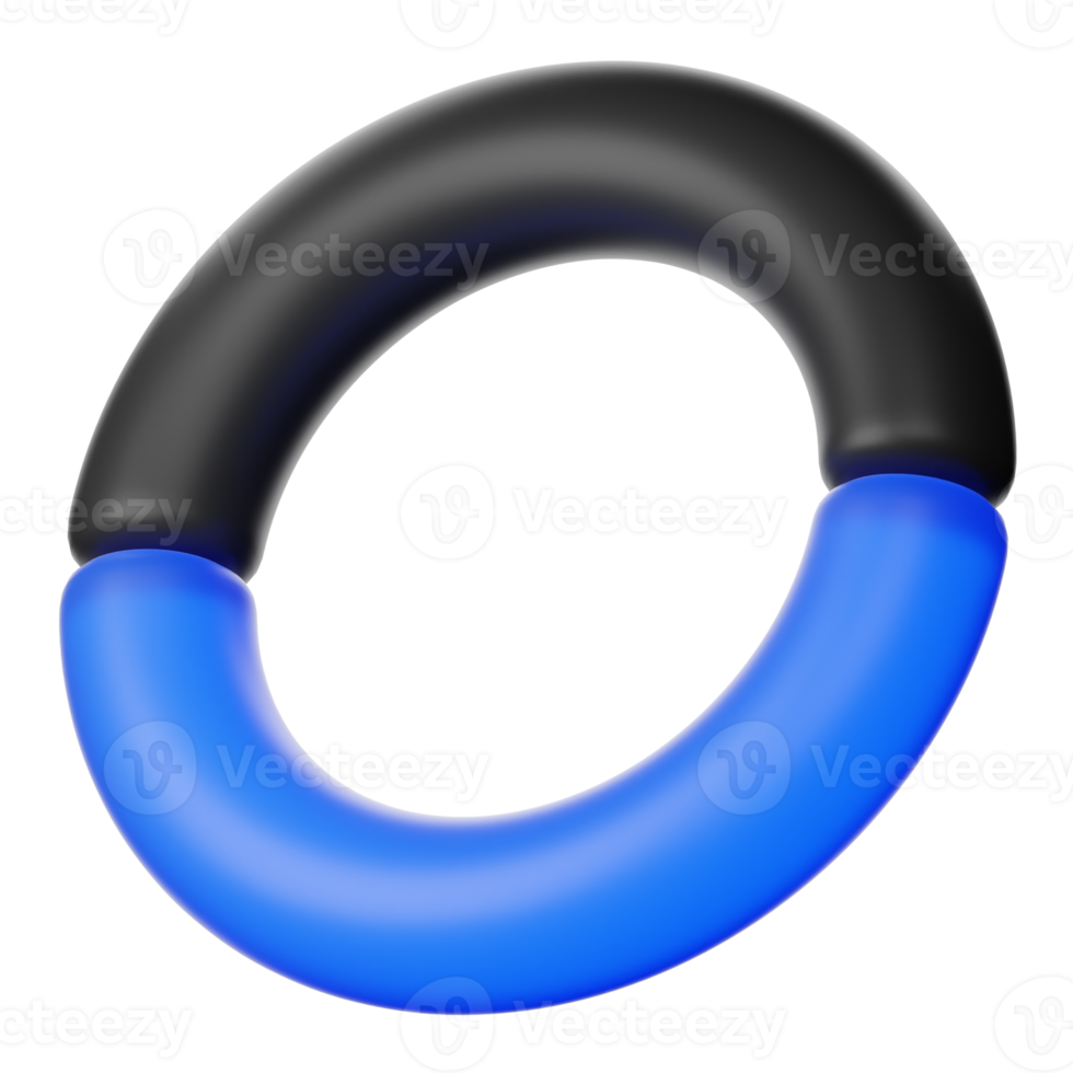 diagrama de círculo 3d para ilustración de diseño infográfico png