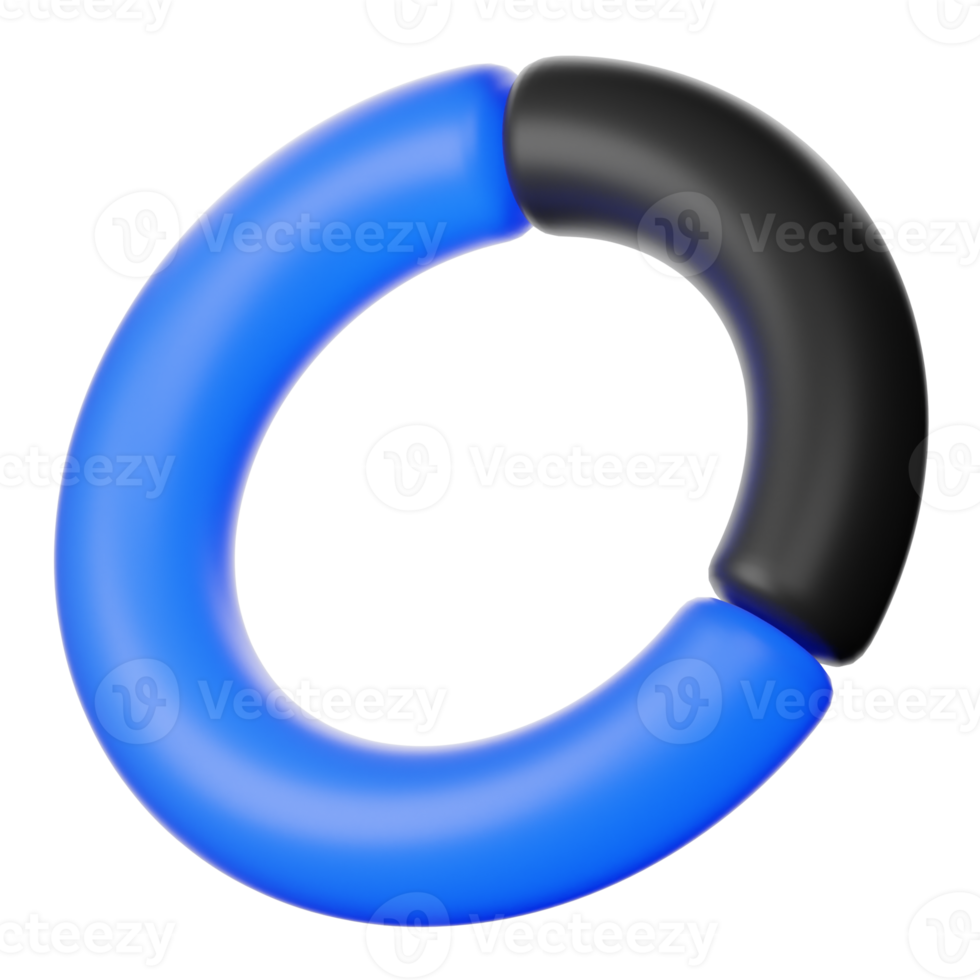 diagrama de círculo 3d para ilustración de diseño infográfico png