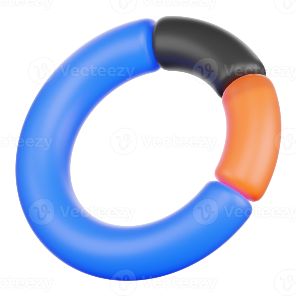 3d Circle Diagram for Infographic Design Illustration png