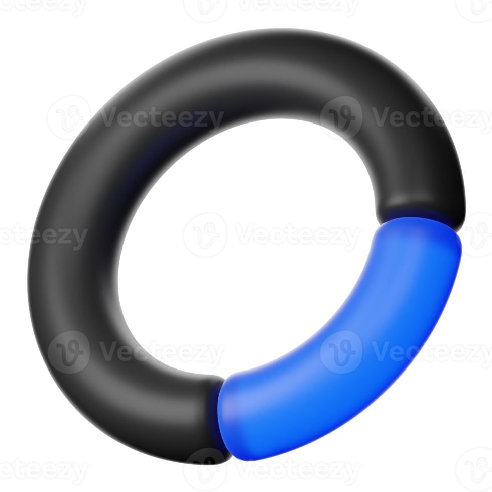 diagrama de círculo 3d para ilustración de diseño infográfico png