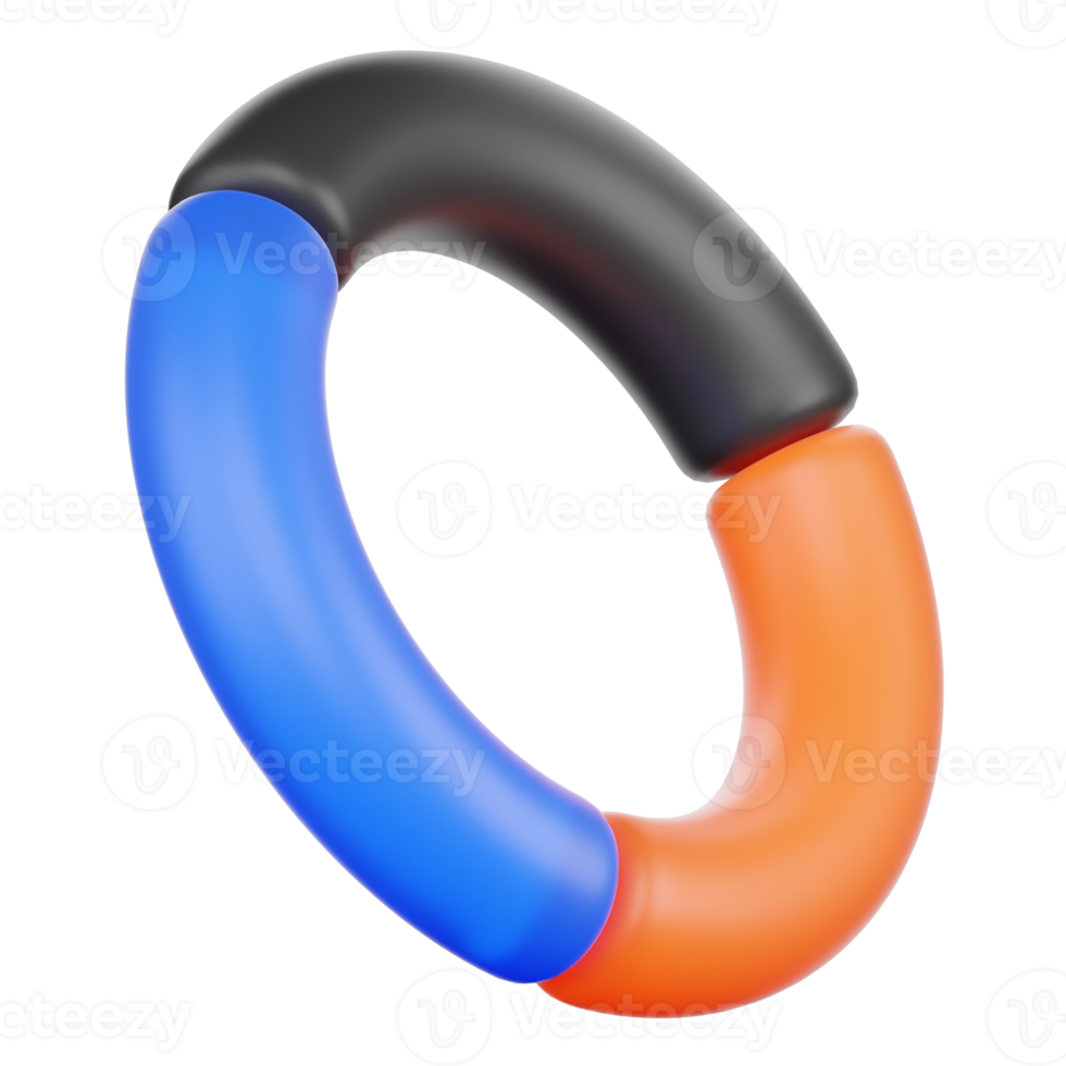 3d Circle for Diagram Infographic Illustration png