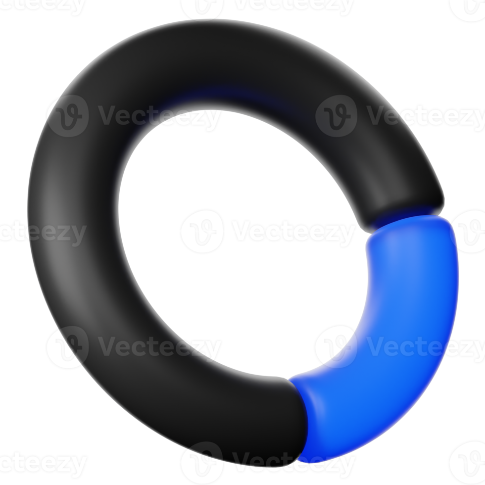 3D-cirkel voor diagram infographic illustratie png