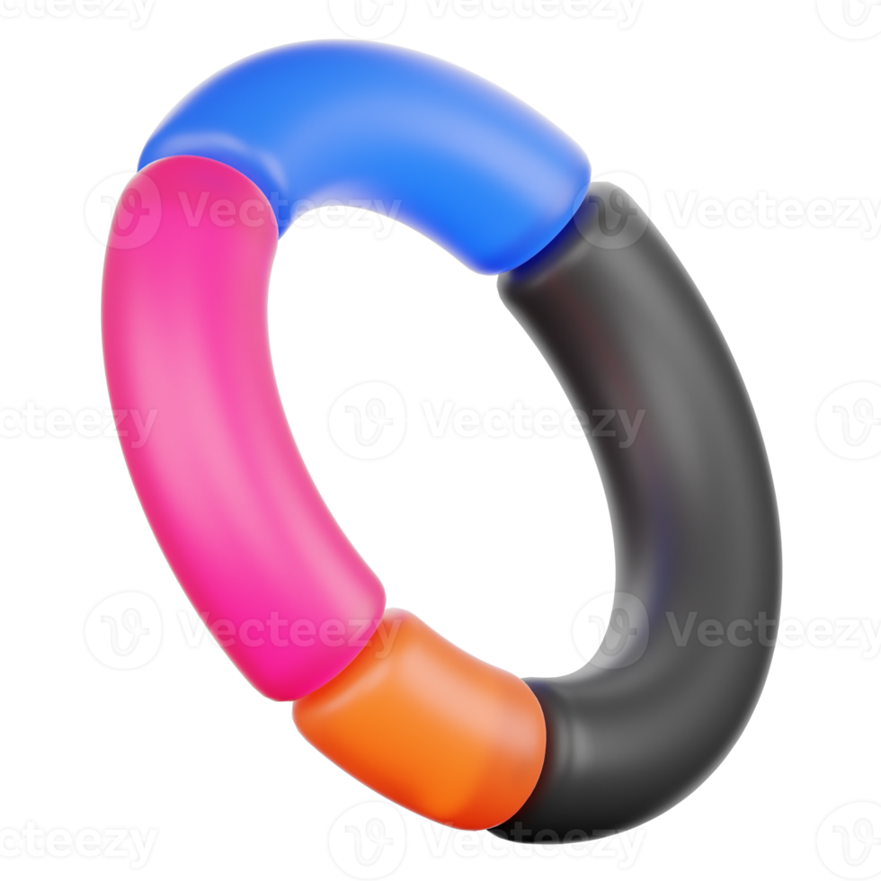 3d Circle for Diagram Infographic Illustration png