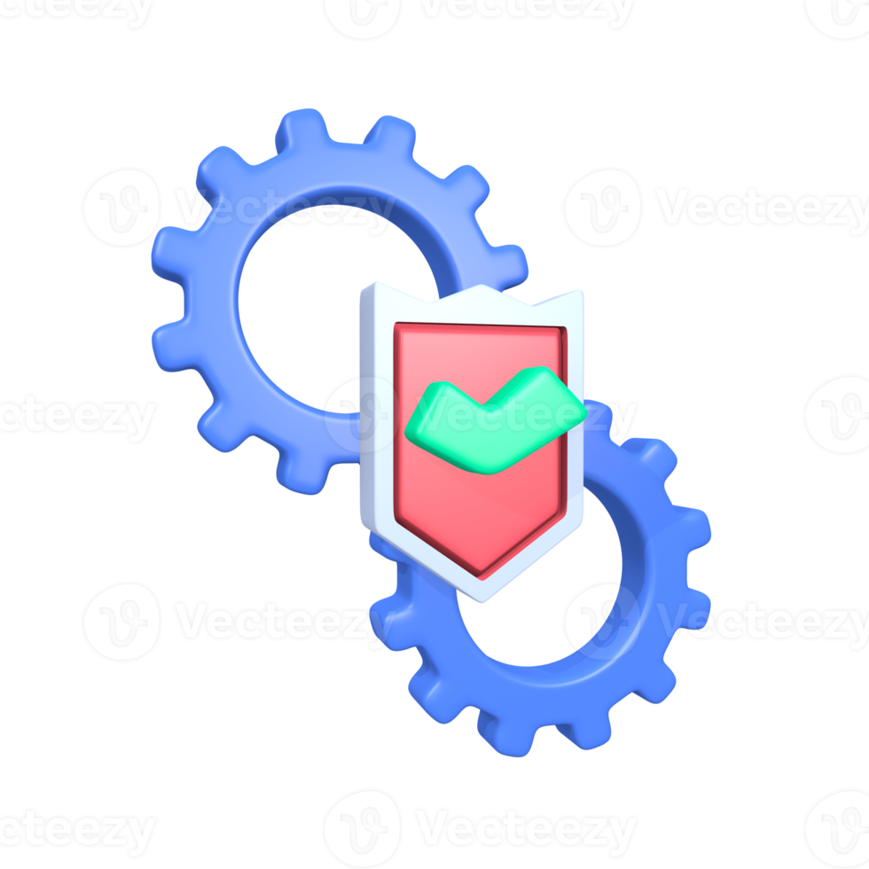 systeembeveiliging zakelijke 3D-pictogram png